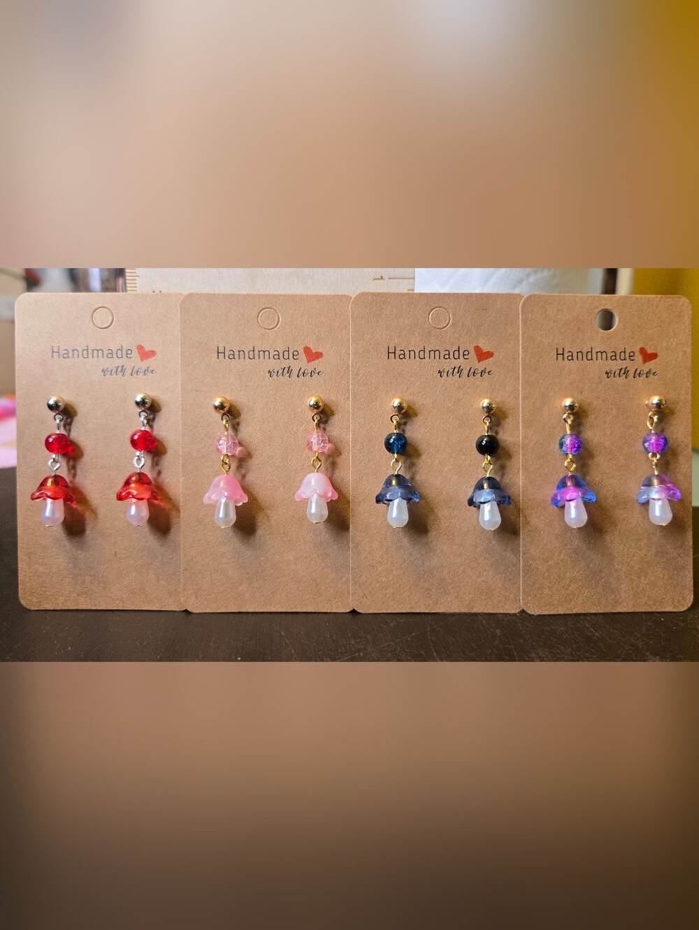 Mushroom Earrings - Pick One